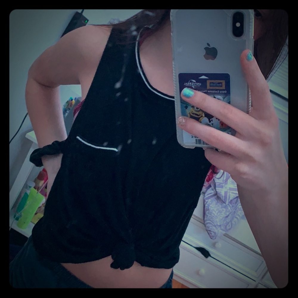 A black tank top